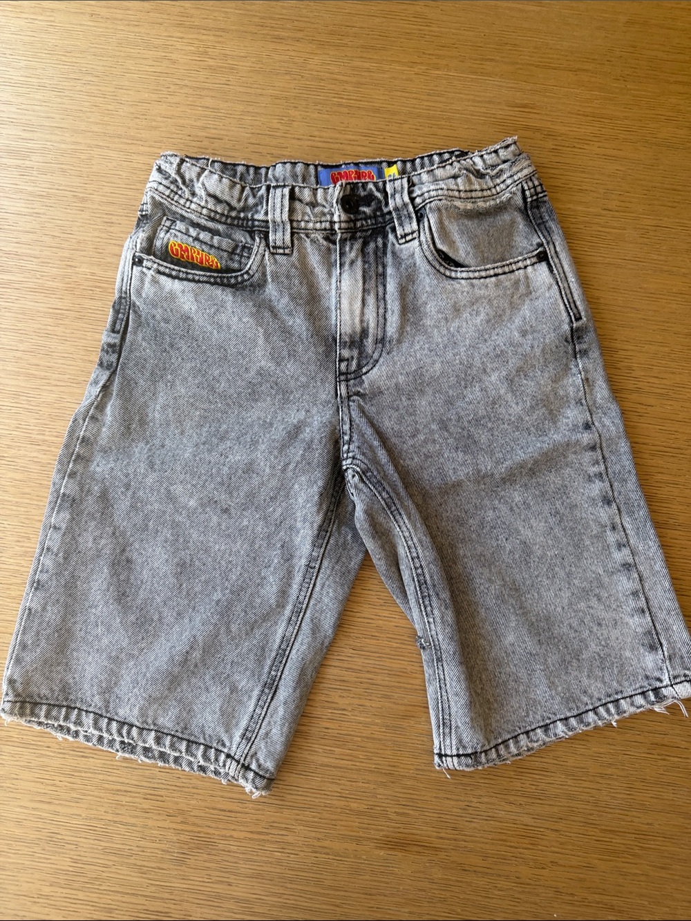 Empyre Kids Loose Fit Grey Demin Shorts